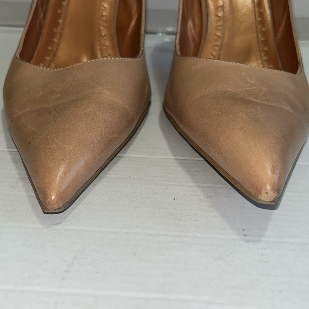 BRONX tan leather heels - Picture 5 of 12